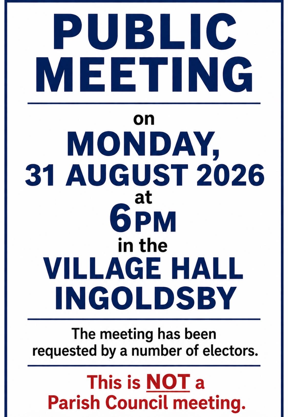 Public Meeting Aug 2026